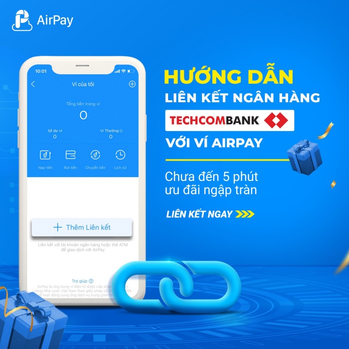 LIÊN KẾT AIRPAY VỚI TECHCOMBANK